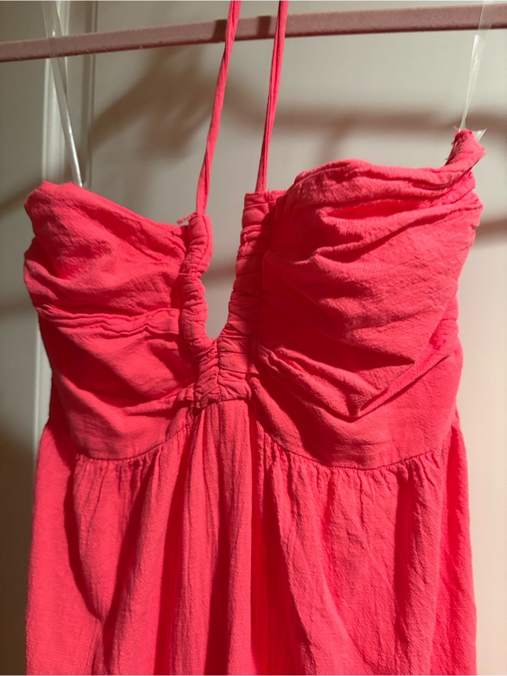 Blanco by Nature Carlotta Raspberry Pink Tiered Maxi Dress Size Small - Picture 7 of 8